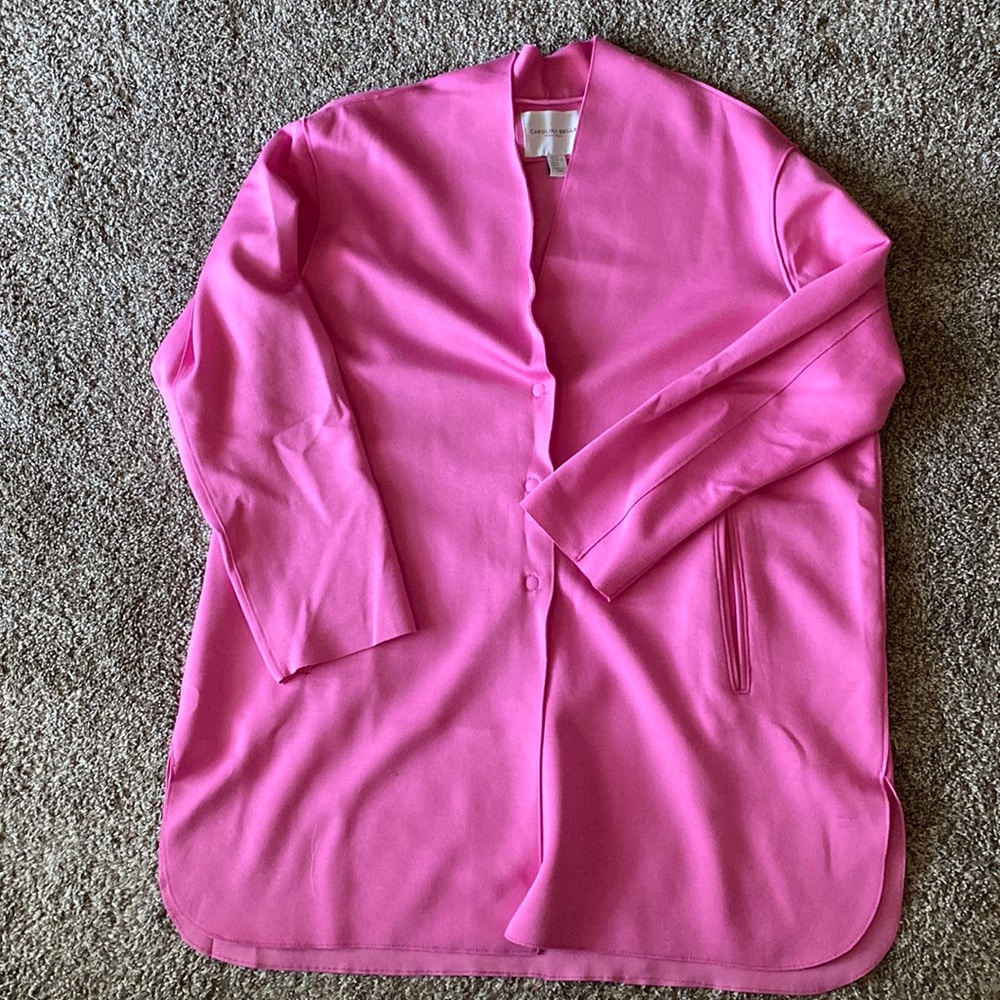 Pink Collarless Jacket